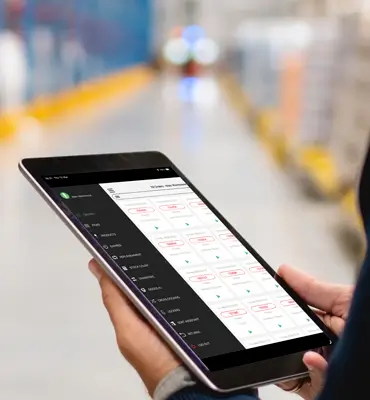 Warehouse operator picking and packing customer orders
